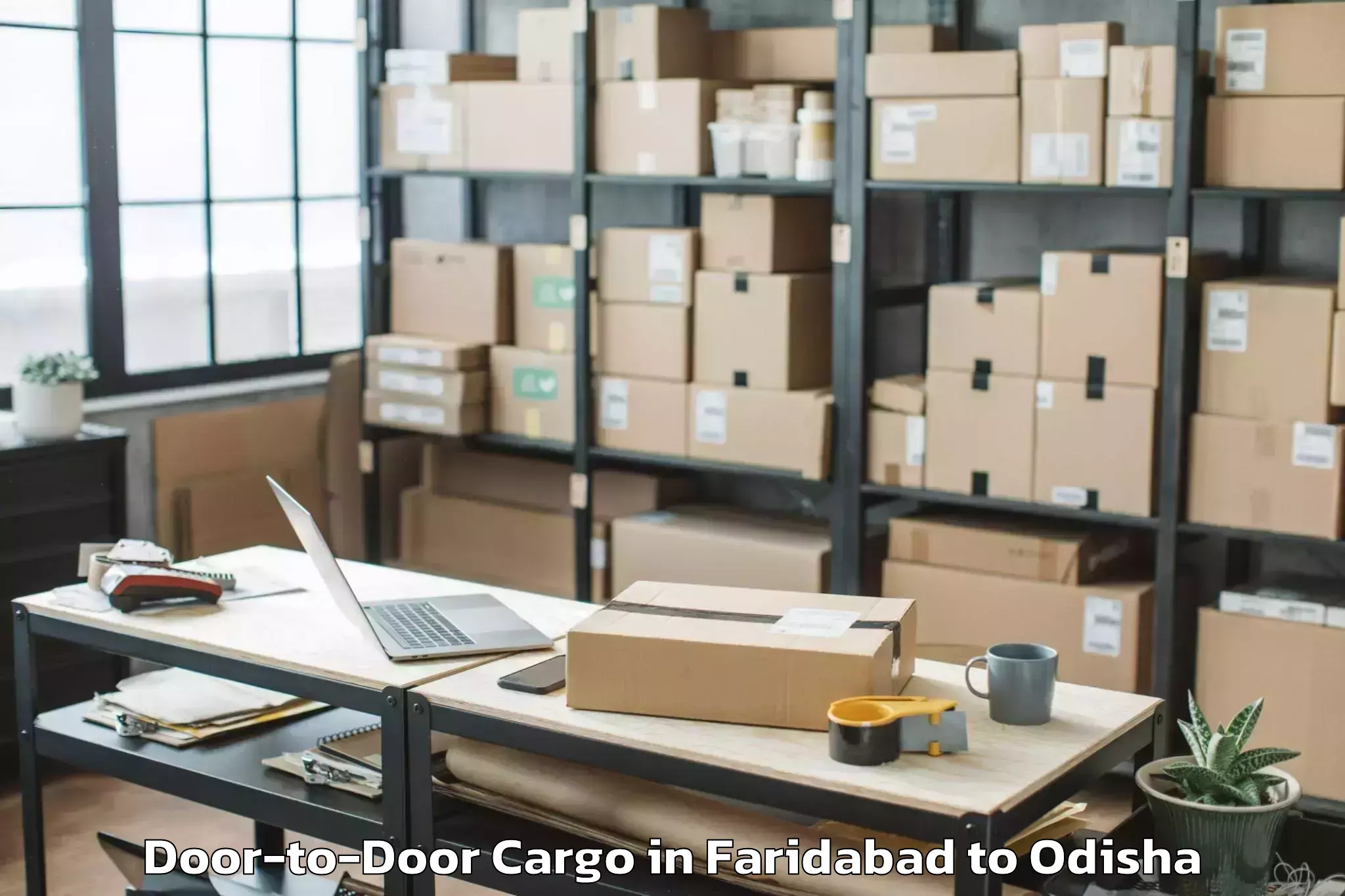 Professional Faridabad to Dasapalla Door To Door Cargo